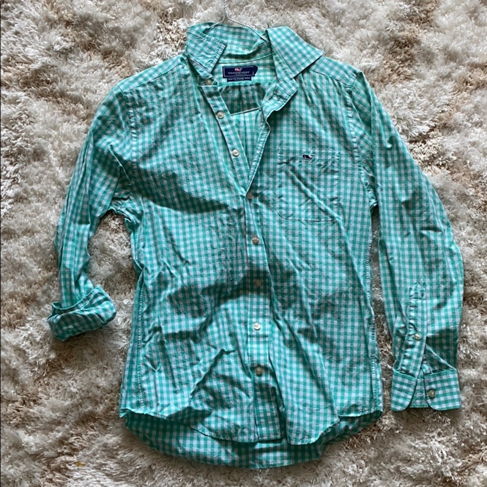 Mint Green Button Up